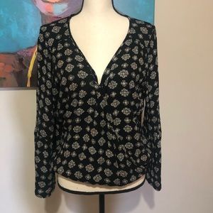 American Eagle Flower Child Wrap Top